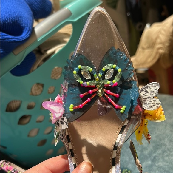 Betsey Johnson Women's Multicolor Butterfly Heels - Picture 8 of 9